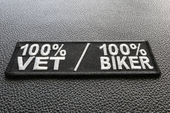 100 Percent Vet 100 Percent Biker Patch - 4x1.5 inch