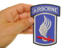 173rd Airborne Iron on Patch - 3x4.5 inch