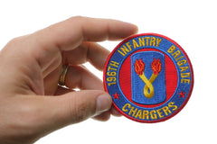 196th Infantry Brigade Patch Chargers - 3x3 inch