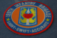 199th Infantry Brigade Patch Light Swift Accurate - 3x3 inch