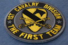 1st Cavalry Division Patch The First Team - 3x3 inch