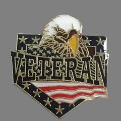 US Veteran Lapel Pin with an Eagle