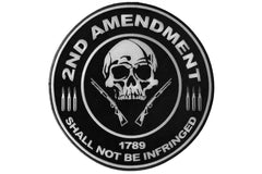 2nd Amendment Shall Not Be Infringed 1789 Skull Patch - 10x10 inch