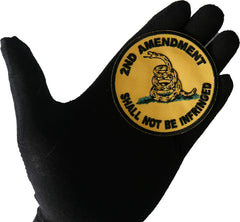 2nd Amendment Shall Not Be Infringed Round Patch - 3x3 inch