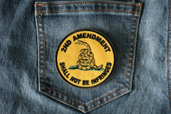 2nd Amendment Shall Not Be Infringed Round Patch - 3x3 inch