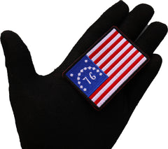 Bennington 76 Flag  Patch - 3x2 inch