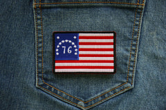 Bennington 76 Flag  Patch - 3x2 inch