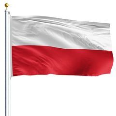 Poland Flag Outdoor - Nylon Sewn Made in USA