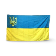 Ukraine Trident Flag Tryzub 3x5 Economical