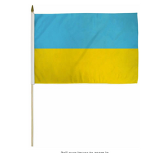 12x18 inch Ukraine Flag Pack of 3