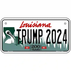 Trump 2024 Louisiana Metal License Plate