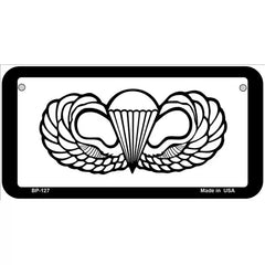 Parachute Badge Novelty Metal License Plate 6" x 3" (BP)