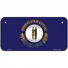 Kentucky State Flag Metal License Plate 6" x 3" (BP)