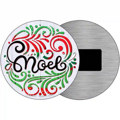 Noel Christmas Novelty Metal Circle Sign 3.5" (CM)