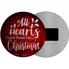 Come Home For Christmas Novelty Metal Circular Sign 3.5" (CM)