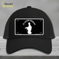 In Loving Memory Standing Novelty License Plate Hat Mesh / Black