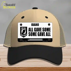 Idaho POW MIA Some Gave All Novelty License Plate Hat Mesh / Khaki|Black