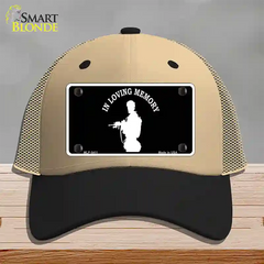 In Loving Memory Standing Novelty License Plate Hat Mesh / Khaki|Black