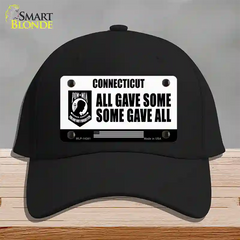 Connecticut POW MIA Some Gave All Novelty License Plate Hat Cotton / Black