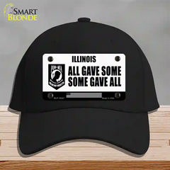 Illinois POW MIA Some Gave All Novelty License Plate Hat Cotton / Black