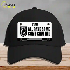 Utah POW MIA Some Gave All Novelty License Plate Hat Cotton / Black