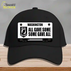 Washington POW MIA Some Gave All Novelty License Plate Hat Cotton / Black