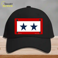 Blue Star Two Novelty License Plate Hat Cotton / Black