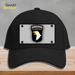 Airborne Eagle Novelty License Plate Hat Cotton / Black