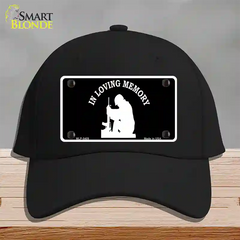 In Loving Memory Sitting Novelty License Plate Hat Cotton / Black