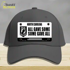 North Carolina POW MIA Some Gave All Novelty License Plate Hat Cotton / Charcoal