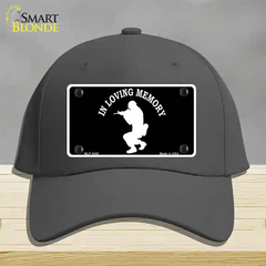 In Loving Memory Squatting Novelty License Plate Hat Cotton / Charcoal