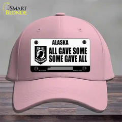 Alaska POW MIA Some Gave All Novelty License Plate Hat Cotton / Pink