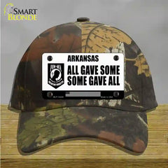 Arkansas POW MIA Some Gave All Novelty License Plate Hat Cotton / Camoflauge