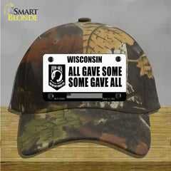 Wisconsin POW MIA Some Gave All Novelty License Plate Hat Cotton / Camoflauge