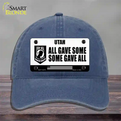 Utah POW MIA Some Gave All Novelty License Plate Hat Unconstructed Cotton / Navy