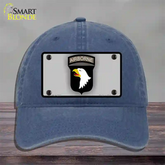 Airborne Eagle Novelty License Plate Hat Unconstructed Cotton / Navy