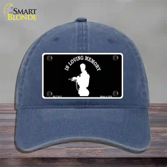 In Loving Memory Standing Novelty License Plate Hat Unconstructed Cotton / Navy