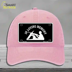 In Loving Memory Lookout Novelty License Plate Hat Unconstructed Cotton / Pink