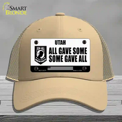 Utah POW MIA Some Gave All Novelty License Plate Hat Mesh / Khaki