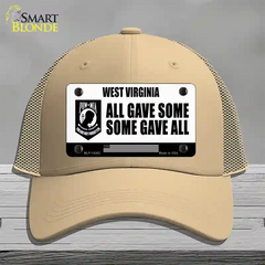 West Virginia POW MIA Some Gave All Novelty License Plate Hat Mesh / Khaki