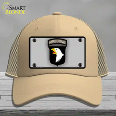 Airborne Eagle Novelty License Plate Hat Mesh / Khaki