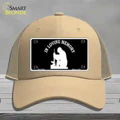 In Loving Memory Sitting Novelty License Plate Hat Mesh / Khaki