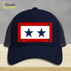 Blue Star Two Novelty License Plate Hat Mesh / Navy