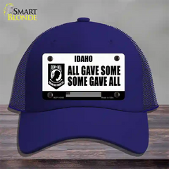 Idaho POW MIA Some Gave All Novelty License Plate Hat Mesh / Royal Blue