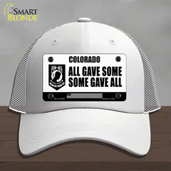 Colorado POW MIA Some Gave All Novelty License Plate Hat Mesh / White