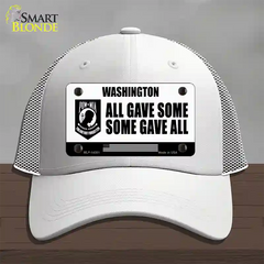 Washington POW MIA Some Gave All Novelty License Plate Hat Mesh / White