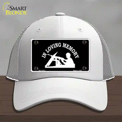 In Loving Memory Lookout Novelty License Plate Hat Mesh / White