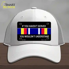 War On Terrorism Ribbon Novelty License Plate Hat Mesh / White