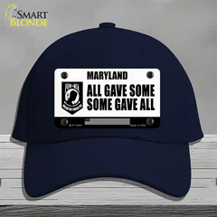 Maryland POW MIA Some Gave All Novelty License Plate Hat Cotton / Navy