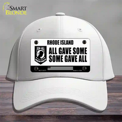 Rhode Island POW MIA Some Gave All Novelty License Plate Hat Cotton / White